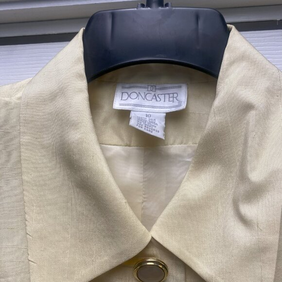 VTG - Doncaster Silk Dress & Jacket Suit - Sz 10 - Picture 2 of 4